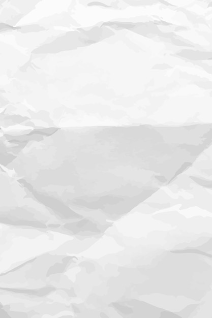 Vector white slean crumpled paper