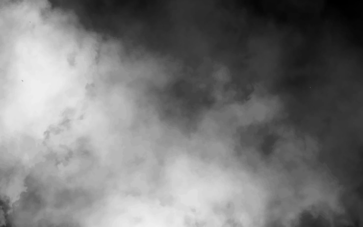 Вектор белое облако дыма с эффектом наложения на прозрачном черном фоне реалистическая граница с вектором тумана иллюстрация дымящегося тумана или токсичного пара на полу метеорологическое явление или конденсация