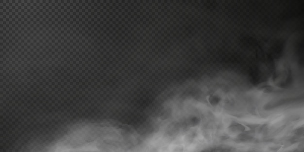 투명 검은 배경 Png 증기 폭발 특수 효과에 고립 된 흰 연기 퍼프