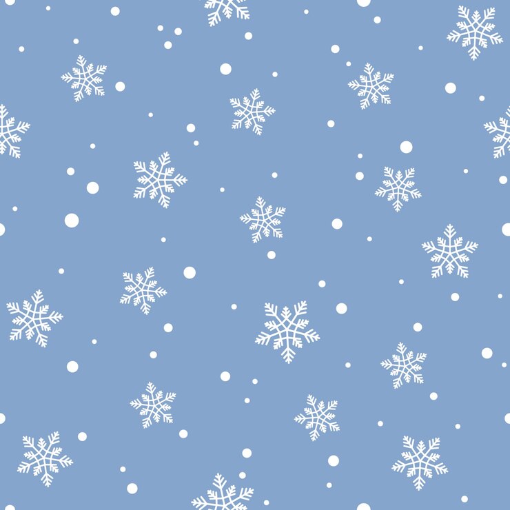 Vector white snowflakes blue background vector seamless pattern seasonal textile wallpapers wrapping paper