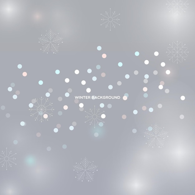 Vettore white snowy winter background collection (collezione sullo sfondo invernale bianco)