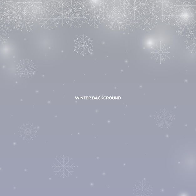 White Snowy Winter Background Collection