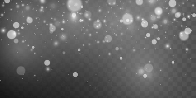 흰색 스파크 반짝이 조명 효과 반짝이는 먼지 입자 스파클 Xmas bokeh 벡터와 함께 스타 버스트