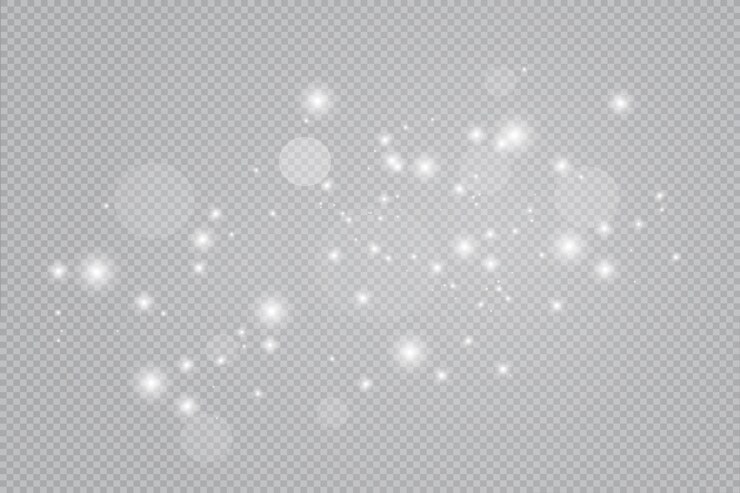 Vector 白は特別な光の効果をキラキラ輝きます。輝く魔法の塵粒子