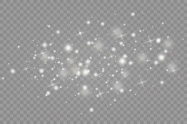 白い火花と金色の星が特別な光の効果を輝かせます。