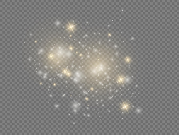 White sparks star shine christmas sparkl light bokeh effect sparkling dust particles sparkle