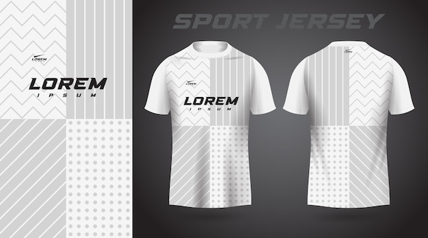 white sport jersey design
