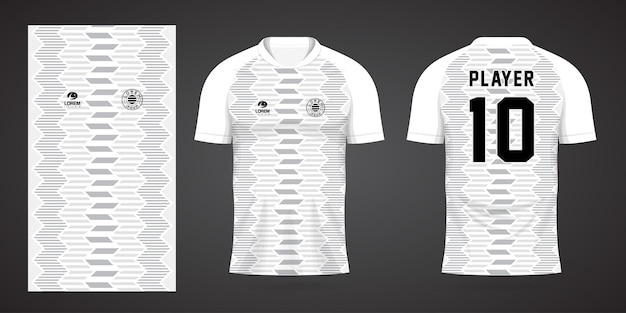 white sports shirt jersey design template