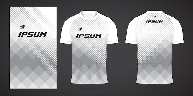 white sports shirt jersey design template