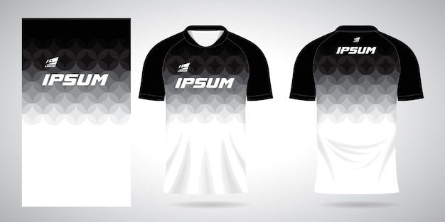 white sports shirt jersey design template