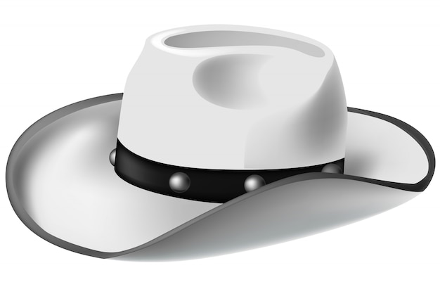 Vettore stetson bianco