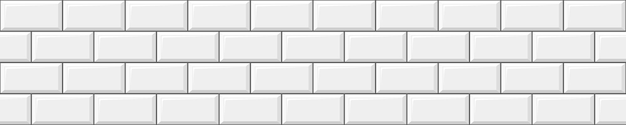 White subway tile seamless pattern. metro stone brick wall background