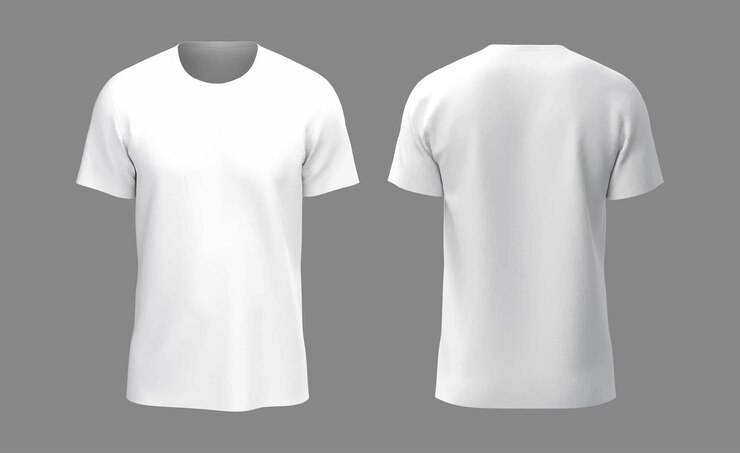 Vector white t shirt rash guard mockup