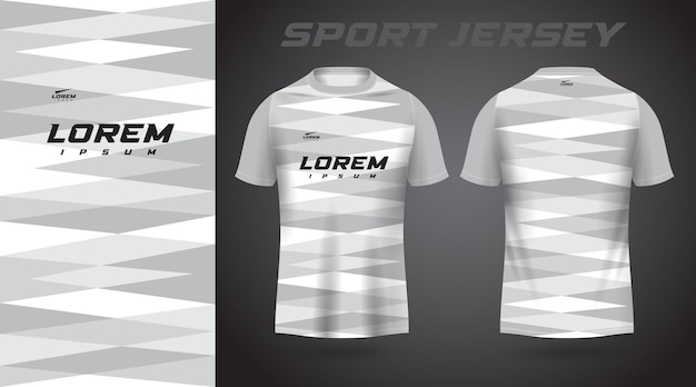 white t-shirt sport jersey design