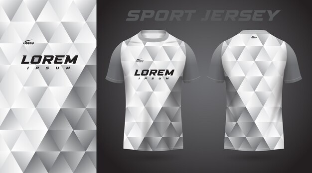 white t-shirt sport jersey design