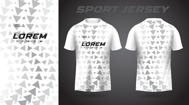 White t-shirt sport jersey design