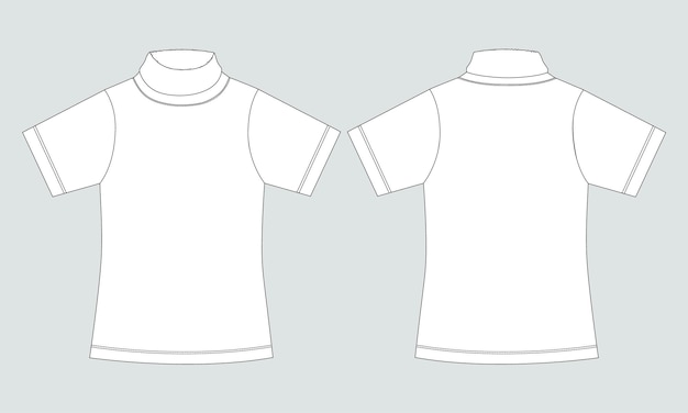 A white t - shirt with a black outline of a shirt.