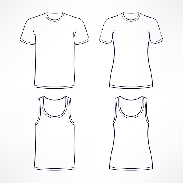 White t-shirts for men and women