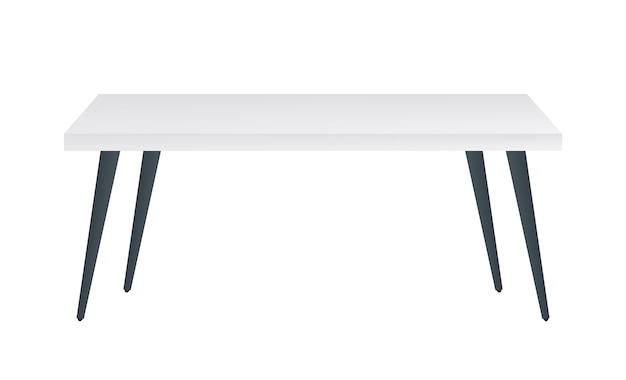 White Table Platform Stand Vector illustration