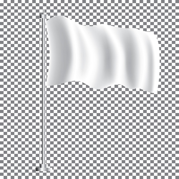 white textile waving empty flag