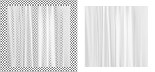 Vector white transparent plastic wrapper