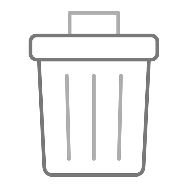 a white trash can with a white lid that says  a  in the top right corner