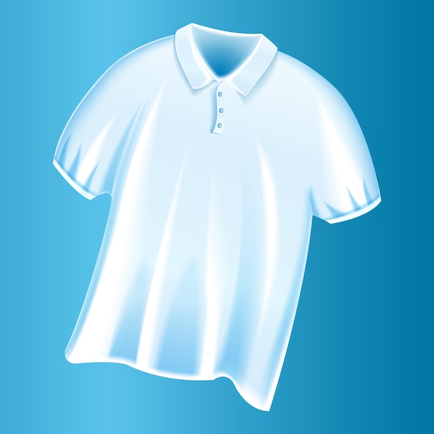 벡터 흰색 tshirt 아이콘 웹 디자인을 위한 흰색 tshirt 벡터 아이콘의 현실적인 그림