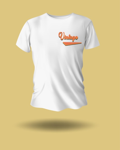 White tshirt model front view mockup white sport tshirts front and back mockup template vintage font