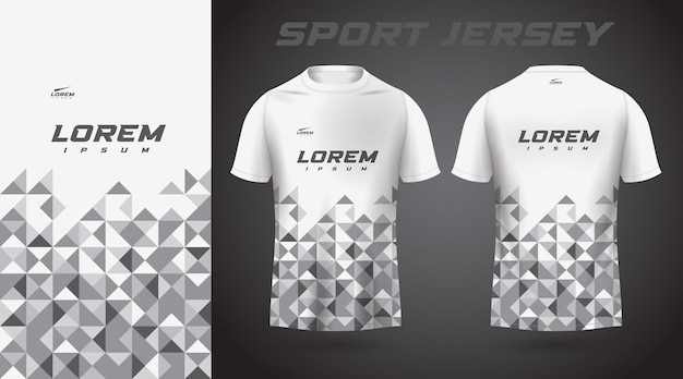 white tshirt sport jersey design