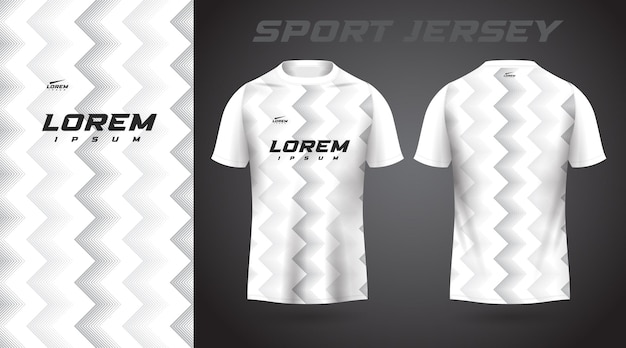 white tshirt sport jersey design