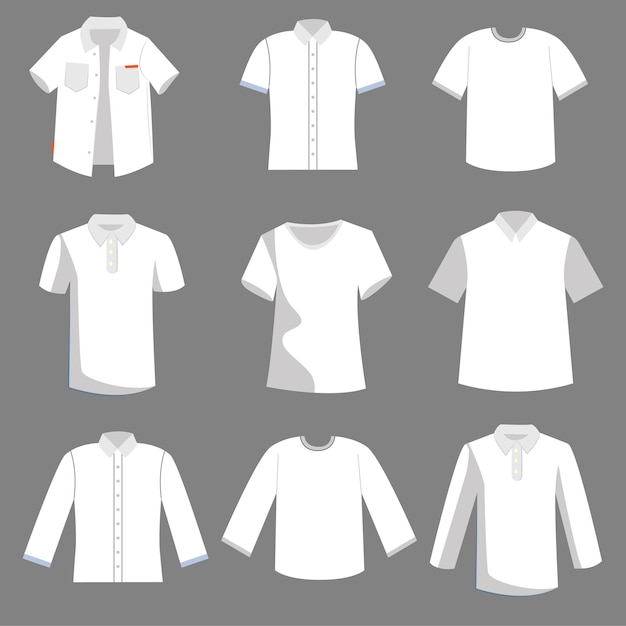 White tshirt vector