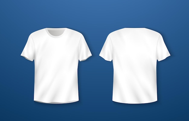 white tshirt vneck mockup