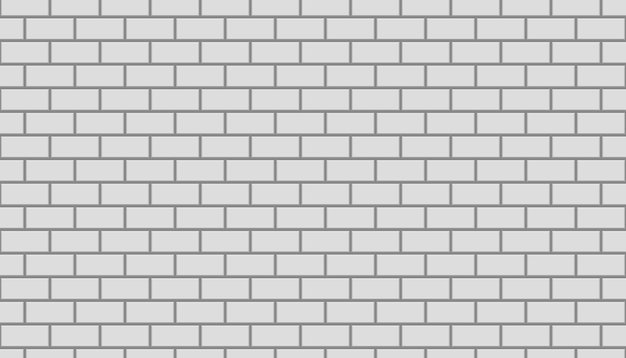 White wall brick seamless pattern template design