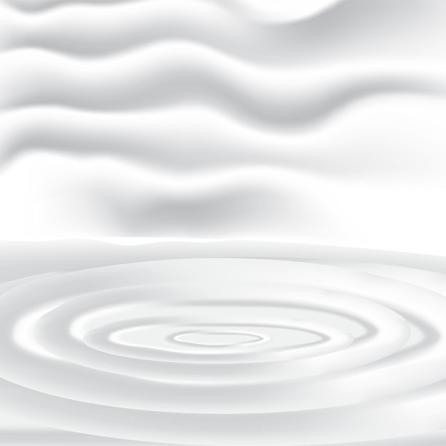 ベクトル 白い波の背景効果テンプレート