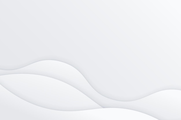 Vector white wavy abstract background