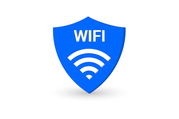 화이트 무선 인터넷 및 3d Wifi 서명 벡터 요소.