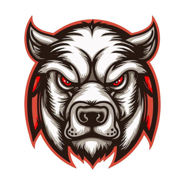 White wolf mascot