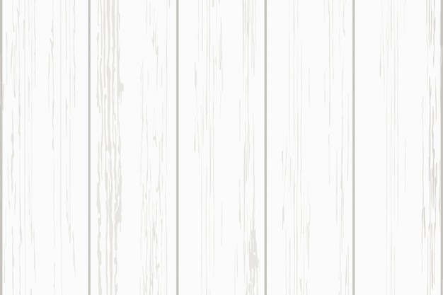 Vector white wood plank texture background.