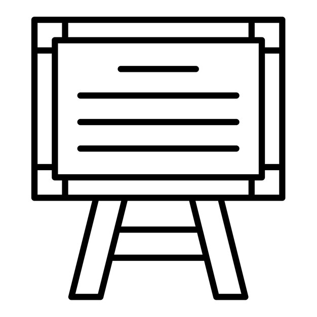 Vector whiteboard icon