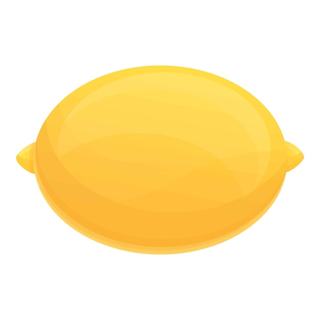 レモンのアイコン ウェブデザイン用のレモンのベクトルアイコンのカートゥーン 白い背景に隔離されています