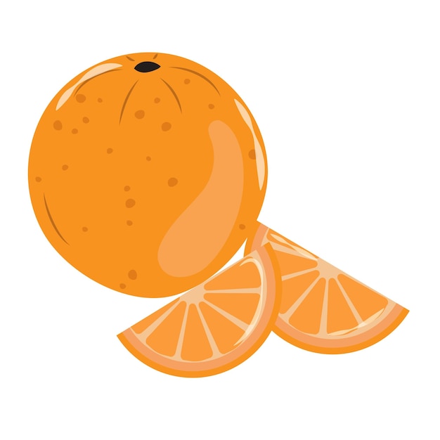 Whole orange and cut into halves