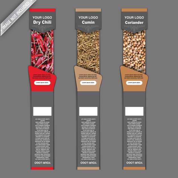 Whole Spice Folding packaging Label