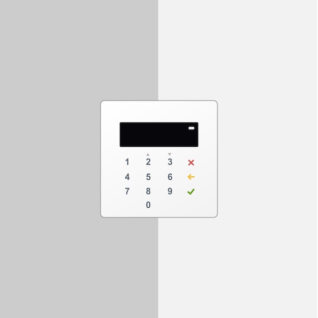 Whte vector card reader