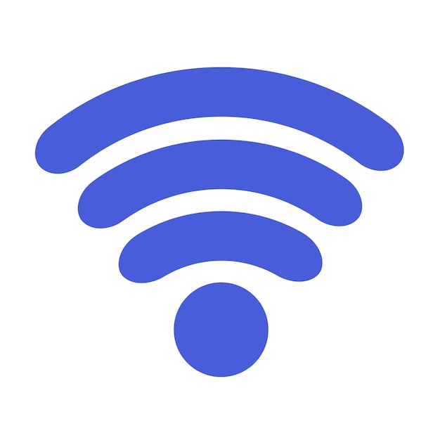 Vector wi-fi-pictogram. draadloos netwerksymbool voor internetverbinding. platte stijl. vector illustratie