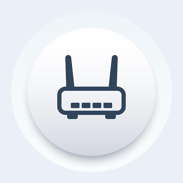 Wi-fi-router, adsl-modempictogram