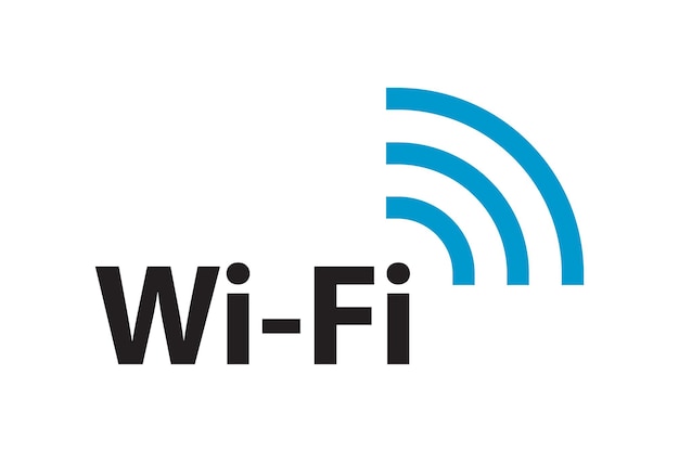 Wi Fi symbol signal connection Vector wireless internet technology sign Wifi network communication icon