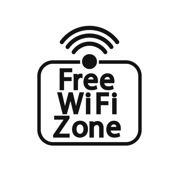 Wi Fi zone icon graphic design template communication sign vector illustration