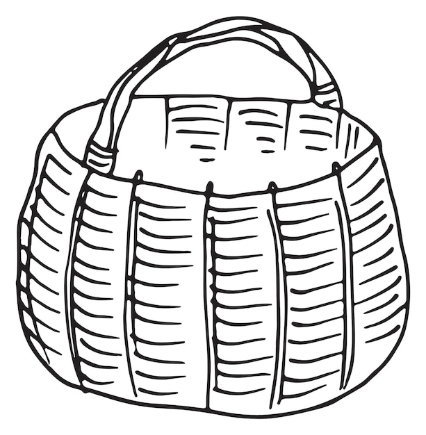 Плетеная корзина ручной обращается натуральный контейнер для хранения