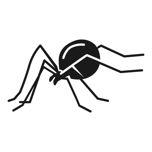 과부 거미 아이콘 흰색 배경에 고립 된 웹 디자인을 위한 과부 거미 벡터 아이콘의 간단한 그림