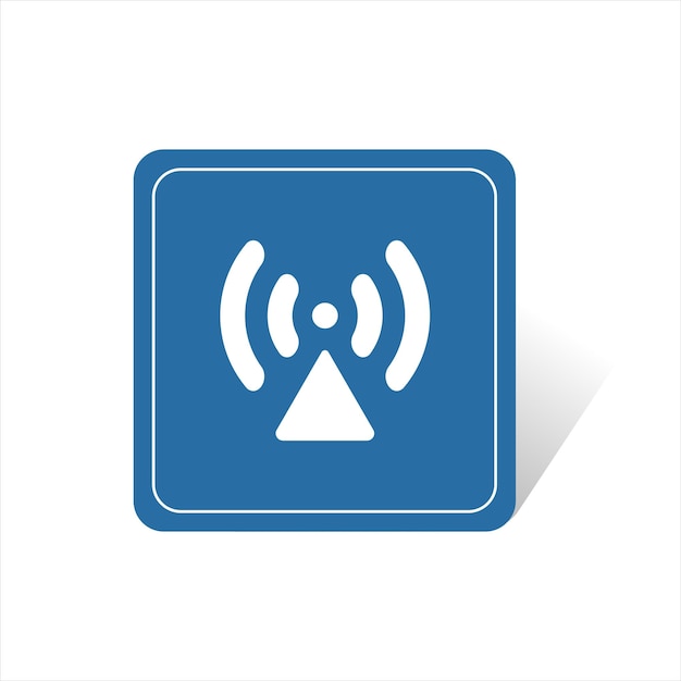 wifi area sign vector